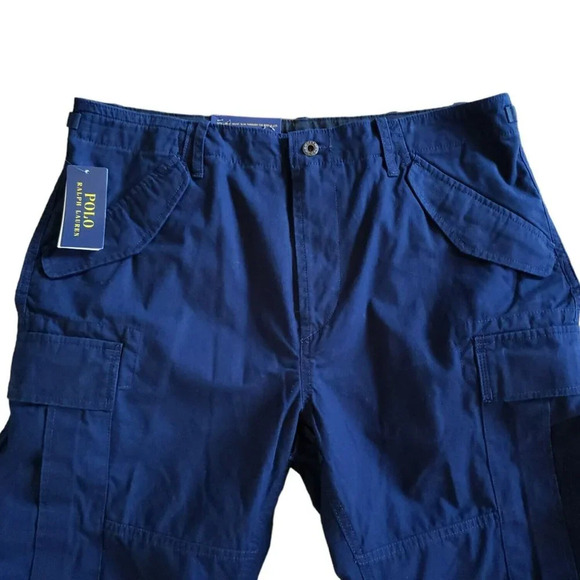 Polo Ralph Lauren Men's Aviator Navy Utility Surplus Slim Fit Cotton Cargo Pants - Picture 9 of 12